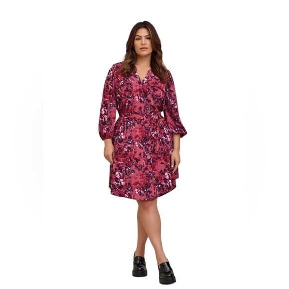 torrid Dresses & Skirts - NWT- Torrid Mini Studio Crepe de Chine Shirt Dress.